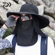 Topi Gunung Anti UV Pelindung Panas Matahari Mancing Outdoor Pria Laki Laki Dewasa Jepang Masker  Penutup Wajah Muka Hiking Camping Memancing Pancing Keren Petani Sawah Nelayan Kualitas Impor