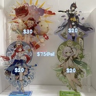 原神 崩鐵 星號為官方周邊 立牌 鎖匙扣 鑰匙扣 色紙 色卡 車票  票根 透卡 月曆卡 音樂盒