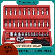 46pcs Ratchet Wrench Sets Kit Sleeve for Auto Motorcycle Bicycle Repair Tool