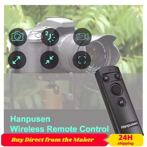 BR-E1B Wireless Remote Control Shutter Release for Canon EOS R10 R50 R5C R6II RP Ra 850D 90D 800D 25