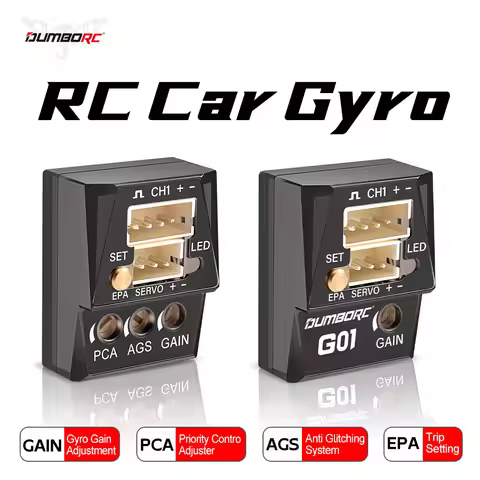 DUMBORC G03 G01 Mini RC Gyroscope Ultra-light High Precision Drift Stabilizer Steering Corrector Gyr