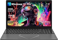 2026 15.6" FHD Laptop Computer with 24GB RAM 256GB SSD, Core i3 Processor(Up to 3.70 GHz), Win 11 Pr