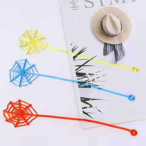 Prizes Birthday Gift Pinata Fillers Halloween Sticky Spider Sticky Spider Web Stretchable Elasticall