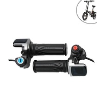 1 Pair Electric Ebike Twist Throttle 36V 48V 60V Grip Speed Control LCD Battery Display Scooter E-Bike Gas Handle With Lock