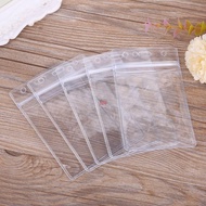 SE 5Pcs Vertical Card Badge Holder Transparent Plastic ID Credit Card Protector