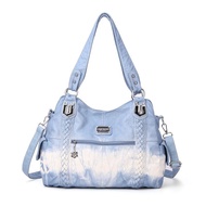 Angel Kiss Gentle Shoulder Bag - Stylish Contrast Colors & Large Capacity
