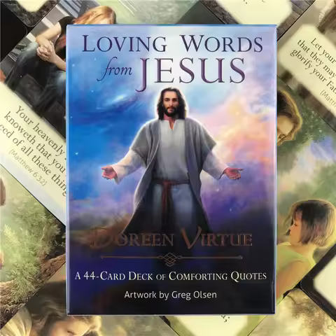 Loving Words From Jesus Tarot Cards Oracle English Version 44pcs Board Games Family Party Playing Ca