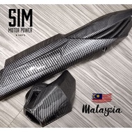 RS150R V1 V2 MUFFLER COVER CARBON RS-150 RS150R END CAP SIDE TEPI EXHAUST PIPE SET EKSOZ.