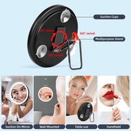 10X Magnifying Mirror with Light 6'' LED Makeup Magnifying Mirror with 3 Color Dimmable Makeup Mirro