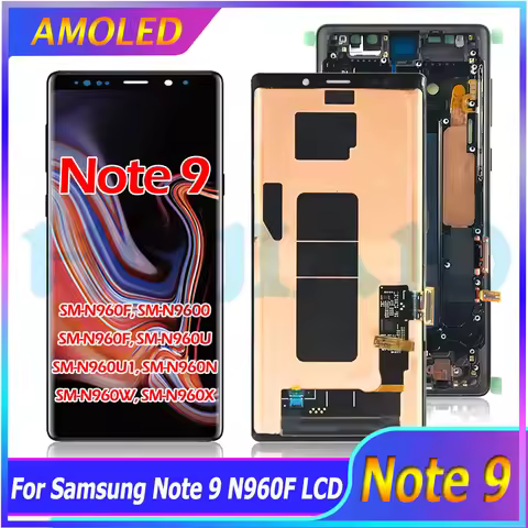 6.4" Super AMOLED For Samsung Note 9 LCD Display Touch Screen Digitizer For Samsung Note9 N9600 N960
