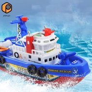 [prettyia] Kids Electric Fire Boat Toy Kids Ferry Boat Music, Lights for Imaginative Play
