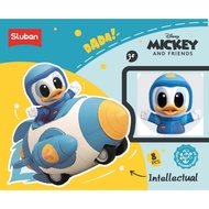 Sluban Bricks Donald Duck's Assembled Friction Rocket 8Pcs M38-LS020 Girls' Building Blocks Toys