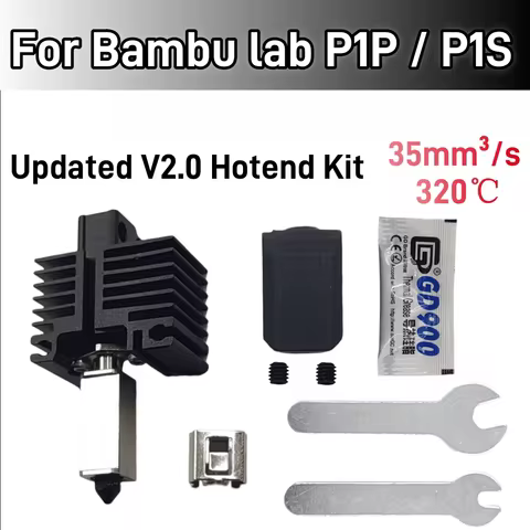 For Bambu Lab P1 Series Hotend Upgrade 2.0 Version Bambulab Bi Metal Fit Bamboo Bambulabs P1P P1S Ho