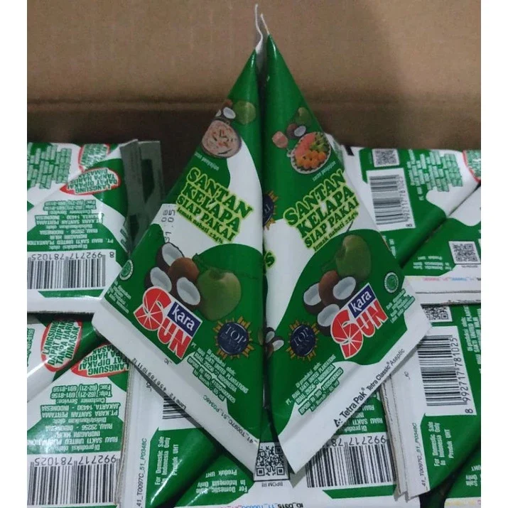 Sun kara santan kelapa 65Ml Siap Pakai-SANTAN SUN KARA 65ML-Sun Santan