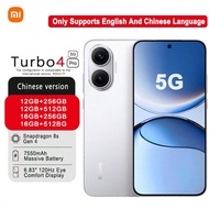 Redmi Turbo4 Pro สมาร์ทโฟน: Snapdragon 8s Gen4 (4nm), แบตเตอรี่ความจุสูง 7550mAh สำหรับการใช้งานที่ย