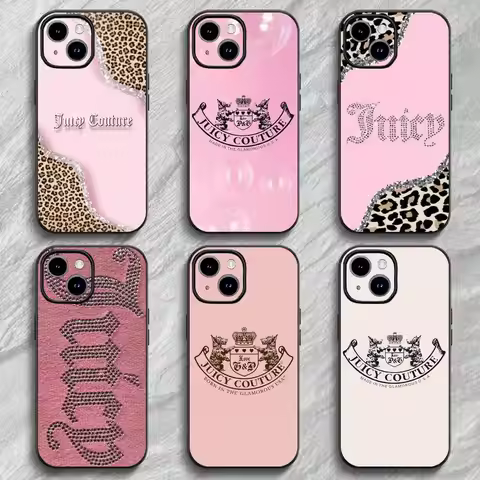 J-JuicysS Couture Phone Case For 11 12 13 14 15 16Pro Max mini classic Plus strong magnetic attracti
