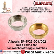 Allparts EP-4923 Deep Round Nut for Switchcraft Toggle Switches Guitar Parts Guitar Acc Guitar Repai