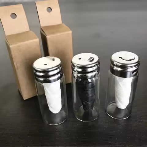 Organic Bamboo Fibre Dental Floss with Activated Charcoal Floss Zero Waste Glass Jar Natural Silk Sp