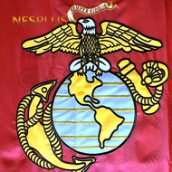 ZKWDSS ธง USMC บ้านสวนกลางแจ้งนาวิกโยธินแบบปักลายทนทาน3X5ฟุตป้ายธงอเมริกันประจำชาติ