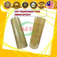 OPP TRANSPARENT TAPE 48MM (6PCS)