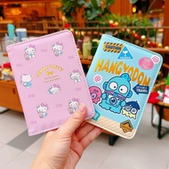 Cartoon Passport Cover Kuromi Passport Holder Sampul Pasport Cover Passport Case Card Slot Cover Pas