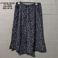 CELANA KULOT 7/8 HW WANITA BIG SIZE TALI SERUT BAHAN KATUN RAYON LEMBUT MADE IN KOREA