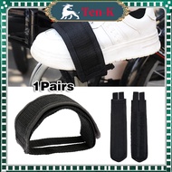 A Pair of Foot Pedal Strap Bicycle Fixed Gear Pedal Strap Anti Slip Toe Clip Bike Cycling Pedal