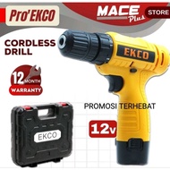 EKCO 12Li 12V Cordless Drill 100%original Local seller.. kualiti terjamin