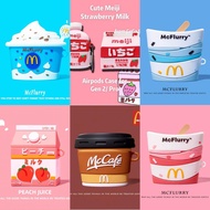 Meiji Strawberry Milk Airpods Case Cute Airpods 3 Case M Coffee Cup Airpods Pro 2 Case Airpods Gen 2 Case Silicone Case
