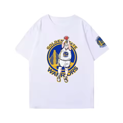 Mock Slam Dunk Curry Surrounding T-shirt for Men and Women Summer Basketball Sports T-shirt Quick Dr