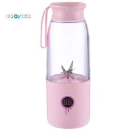 Portable Blender-Smoothie Blender,14Oz Detachable Juicer Cup For Travel Office School Home,Personal Fruits Juicer And Mixer With Lcd Display,Press Switch Design Pink