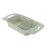 Foldable Sink Drying Rack Dish Retractable Drainer Basket Plastic Colander Bowl Stainless Steel Plate Fruit Bracket Laundry Counter,
