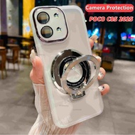 POCO C85 2025 Magnetic Stand Casing For POCO C85 C 85 POCOC85 85C 4G 5G 2025 Holder Len Camera Shcok