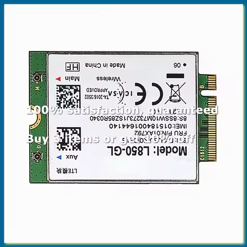 L850- WWAN Card 01AX792 M.2 4G LTE Module for X395 X1 Carbon Gen6 X280 T580 T480s L480 X1 Yoga Gen 3