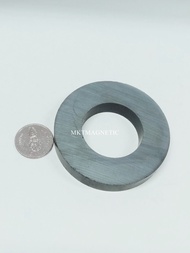 5 ชิ้น แม่เหล็กเฟอร์ไรท์ ทรงโดนัท วงแหวน ขนาด Dia OD60 x ID32 x H10 mm Y30 Ferrite Magnet สีดำ โดนน้ำได้ อุปกรณ์สำหรับงาน DIY ติดแน่น ติดทน มีเก็บปลายทาง
