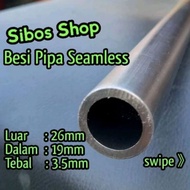 Seamless Iron Pipe Od 26mm Id 19mm Thickness 3.5mm Length 10cm to 100cm