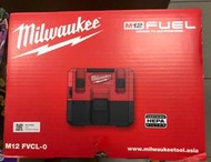 "台中工具老爹" MILWAUKEE 米沃奇 M12 FVCL-0 FUEL™ 鋰電無碳刷乾濕兩用吸塵器