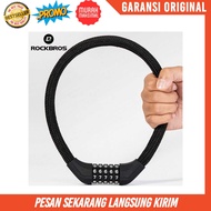 Padlock Rockbros Bicycle Anti Theft Bicycle Lock Code Number 5 Digits