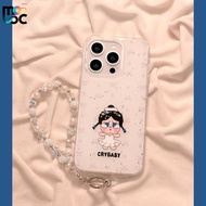 Case For IPhone 13 11 16 15 12 14 Pro Max 15 16 Plus XS MAX Imagination sweet cute crybaby New brace