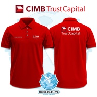 Souvenirs Yes Wangki Collar T-Shirt Wangki Work T-ShirtPOLO - Bank CIMB Trust Capital - DTF Embroide