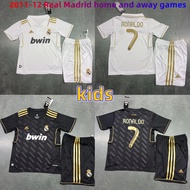 11-12 Real Madrid Kids Home Away Children's Jersey Set Ready Stock 2011 2012
