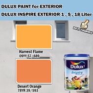 ICI DULUX INSPIRE EXTERIOR PAINT COLLECTION 18 Liter Harvest Flame / Desert Orange