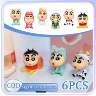 6pcs Crayon Shinchan Blindbox Crayon Shinchan Miniature Shinchan Figure