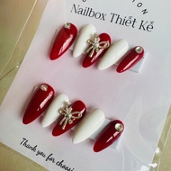 30 Models [Multiple Colors - 1] 3D cartoon Nailbox with cute charms, Cute fake nails, Set of 10 fake