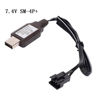 7.4v 3.7V x2 SM4P Li-ion Battery Reverse Charging Adapter Electric Toy Car E561 Excavator Charger US