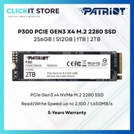 PATRIOT P300 PCIe Gen3 x4 M.2 2280 Internal Solid State Drive SSD | 256GB/ 512GB/ 1TB/ 2TB