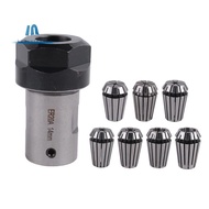 1Set C25 ER20 14mm +7Pcs 3 -12mm Collet Chuck Motor Shaft Extension Rod Spindle Collet Lathe Tools H