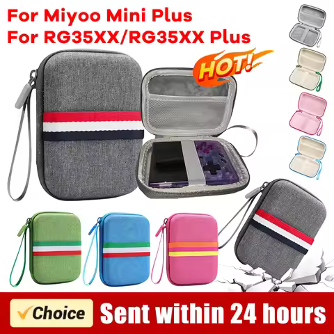 Handbag Shockproof Storage Case for Miyoo Mini Plus/Anbernic RG35XX/RG35XX Plus for Anbernic RG35XX/