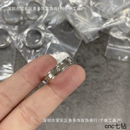925 Sterling Silver High Version Time to Run Ring Plated 18k Gold CNC Seiko Seven Diamonds Rotatable