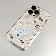 Guitar Puppy Transparent Suitable for iPhone Phone Case Suitable for iPhone 16 Pro Max/15/14 Pro Max